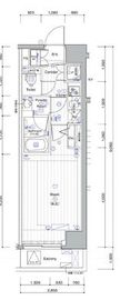 プレミアムキューブジー上野 5階 間取り図