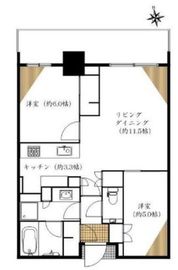 グローバルフロントタワー 3階 間取り図