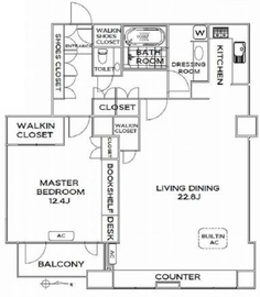 ラグナタワー 29階 間取り図