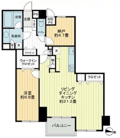 ルシェール代官山 2階 間取り図