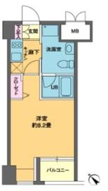 ニューシティアパートメンツ新川2 703 間取り図