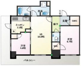 ステーションツインタワーズ糀谷フロントイースト 3階 間取り図