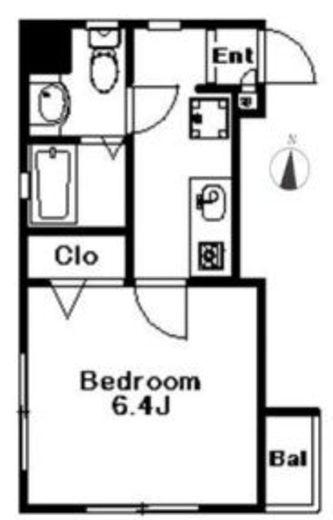 レジデンシャルタワー八丁堀 403 間取り図