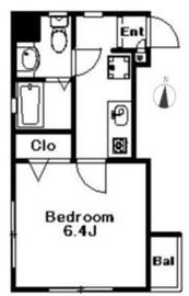 レジデンシャルタワー八丁堀 403 間取り図