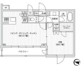 レジディア笹塚2 313 間取り図