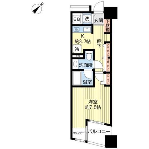 ブロードシティ東京 2階 間取り図