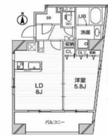 アジールコート中野坂上 1005 間取り図