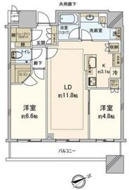 ブリリアタワーズ目黒 31階 間取り図