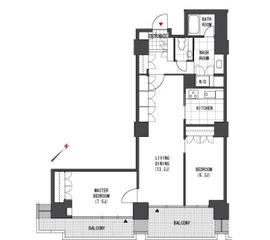 六本木ファーストプラザ 2階 間取り図