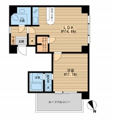 エンゼルピュア高輪 701 間取り図