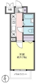 リクレイシア西麻布 1-1202 間取り図