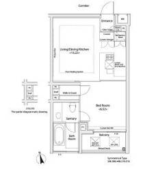 カスタリア目黒長者丸 205 間取り図