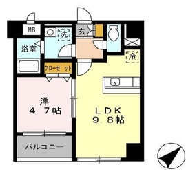 六本木レジデンス 102 間取り図