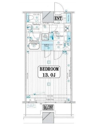 コンシェリア西新宿タワーズウエスト 18階 間取り図