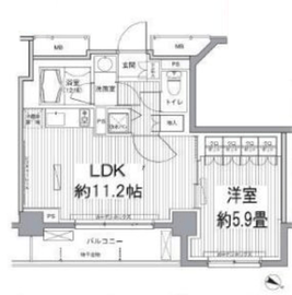 ヒューリックレジデンス茗荷谷 505 間取り図