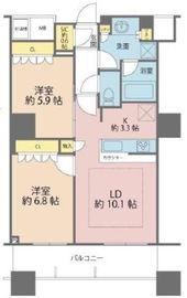ザ・パークハウス西新宿タワー60 35階 間取り図