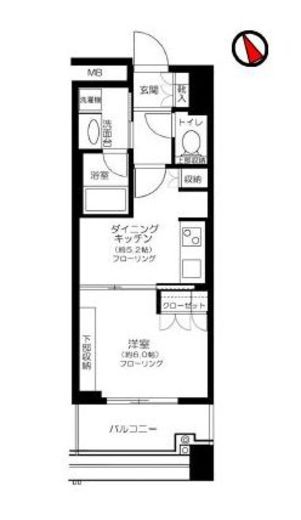 セントラルレジデンス シティタワー池袋 2階 間取り図