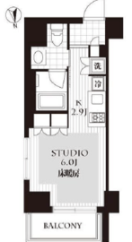 レジデンシャルステート白金 5階 間取り図