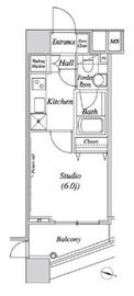 ファーストリアルタワー新宿 502 間取り図