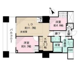 ザ・パークハウス西新宿タワー60 11階 間取り図