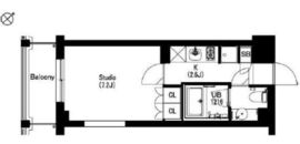 エスティメゾン武蔵小山2 208 間取り図