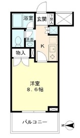 リュミエール三田 402 間取り図