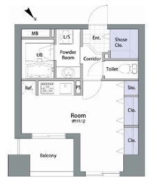 アムス八丁堀1 904 間取り図