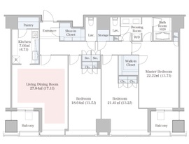 ラ・トゥール新宿 1714 間取り図