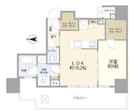 ジオ四谷三栄町 10階 間取り図