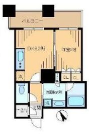 ザ・パークハウス西新宿タワー60 9階 間取り図