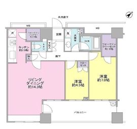 パークホームズ武蔵小山 12階 間取り図