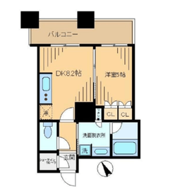 ザ・パークハウス西新宿タワー60 8階 間取り図