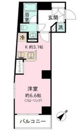 カーサスプレンディッド西麻布 401 間取り図