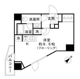 カーサスプレンディッド西麻布 801 間取り図