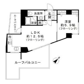 カーサスプレンディッド西麻布 501 間取り図