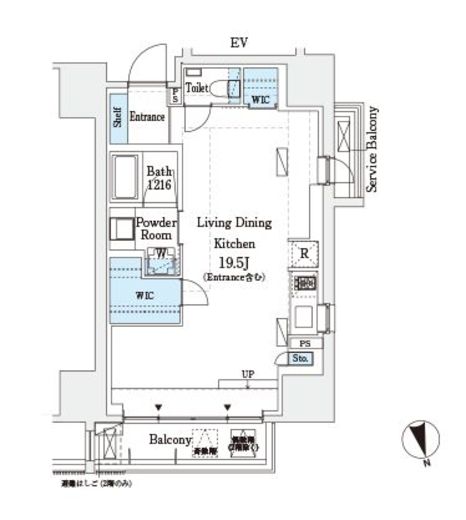 HF上野レジデンスEAST 604 間取り図