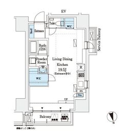 HF上野レジデンスEAST 604 間取り図