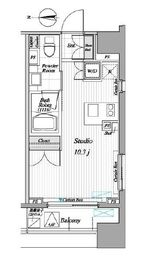 レジディア錦糸町2 204 間取り図