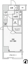 レジディア笹塚2 1001 間取り図