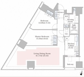 ラ・トゥール新宿 1909 間取り図