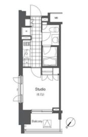 アパートメンツ千駄木 504 間取り図