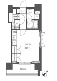 LaSante千駄木 (ラサンテ千駄木) 605 間取り図