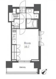 アパートメンツ千駄木 605 間取り図