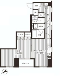 麻布イーストコア 204 間取り図