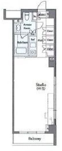 六本木デュープレックスエムズ 513 間取り図