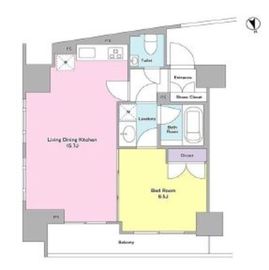 ラベイユ麻布十番 1205 間取り図