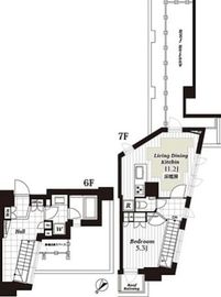 オープンレジデンシア小石川五丁目 6階 間取り図