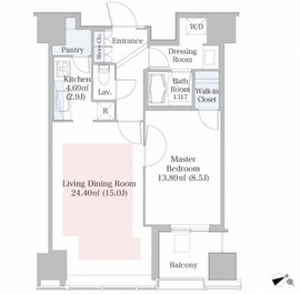 ラ・トゥール新宿 1917 間取り図