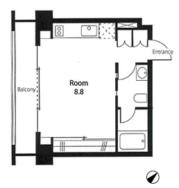 シャンブル三番町 302 間取り図