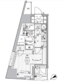 プロスタイルウェルス西早稲田 301 間取り図